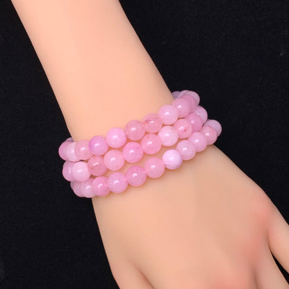 Pink Chalcedony(DYED) bracelet 8mm 1pc (SL127)