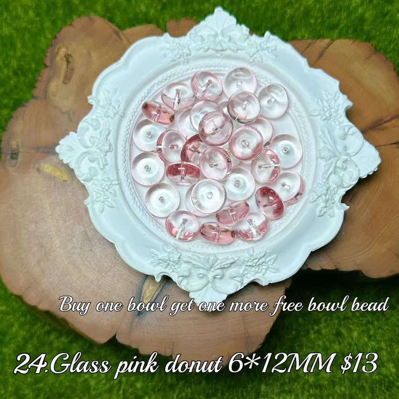 One bowl crystal bead- Felicity-can make 6pcs bracelets 8.26