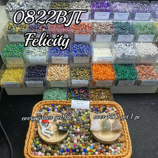One bowl crystal bead- Felicity-can make 6pcs bracelets 8.22