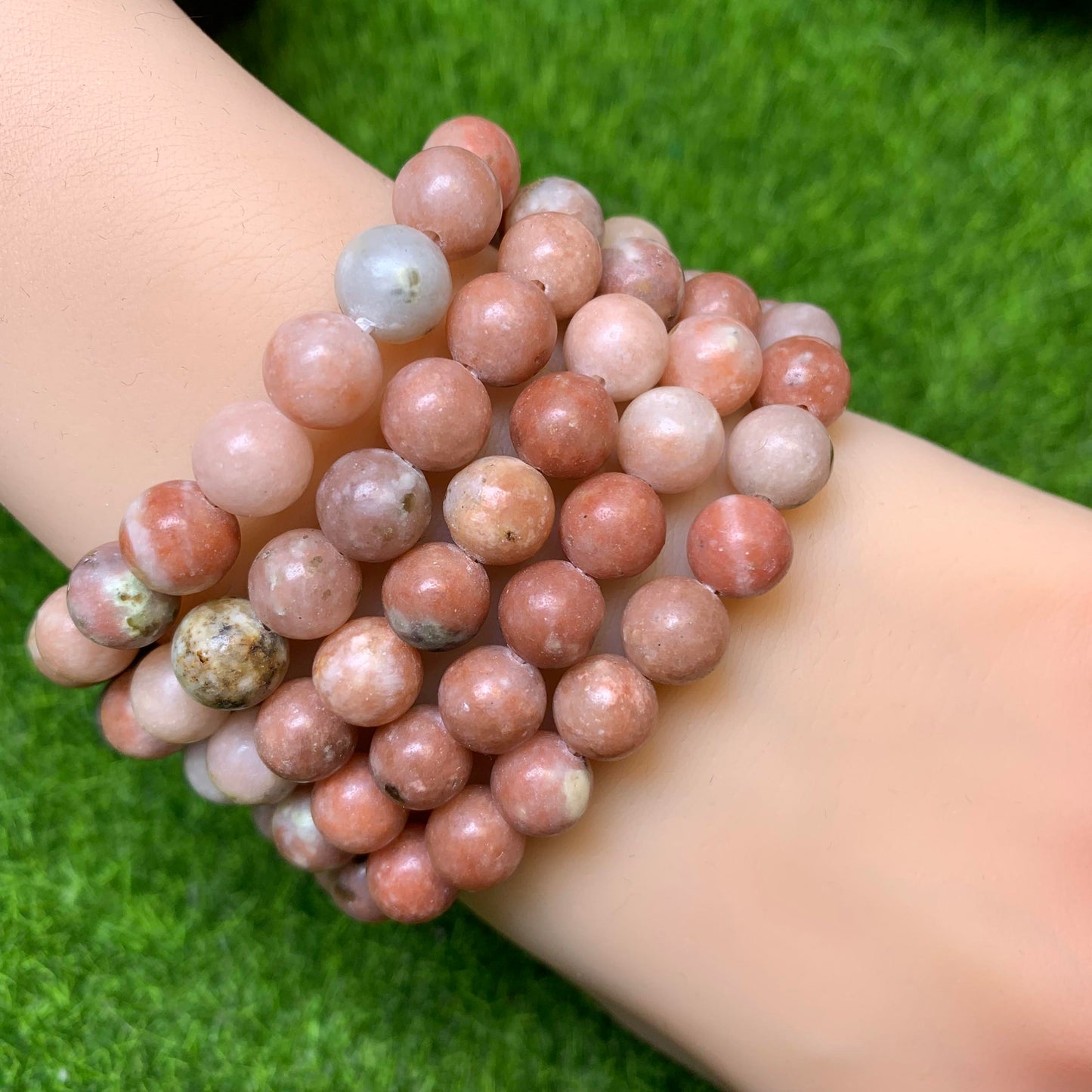 Golden Mica bracelet 8mm 1pc(SL11)