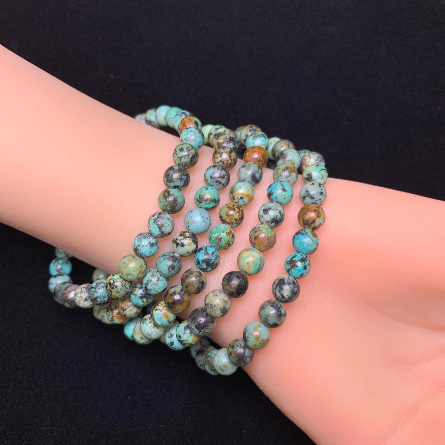 African turqouise bracelet 6mm 1pc (SL9)