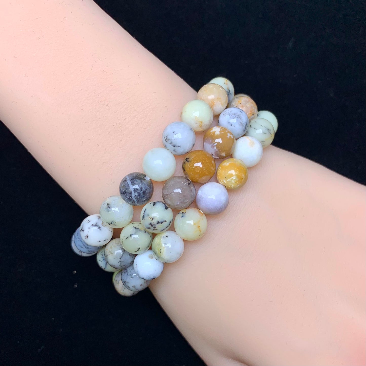White Opal bracelet 8mm 1pc (SL150)