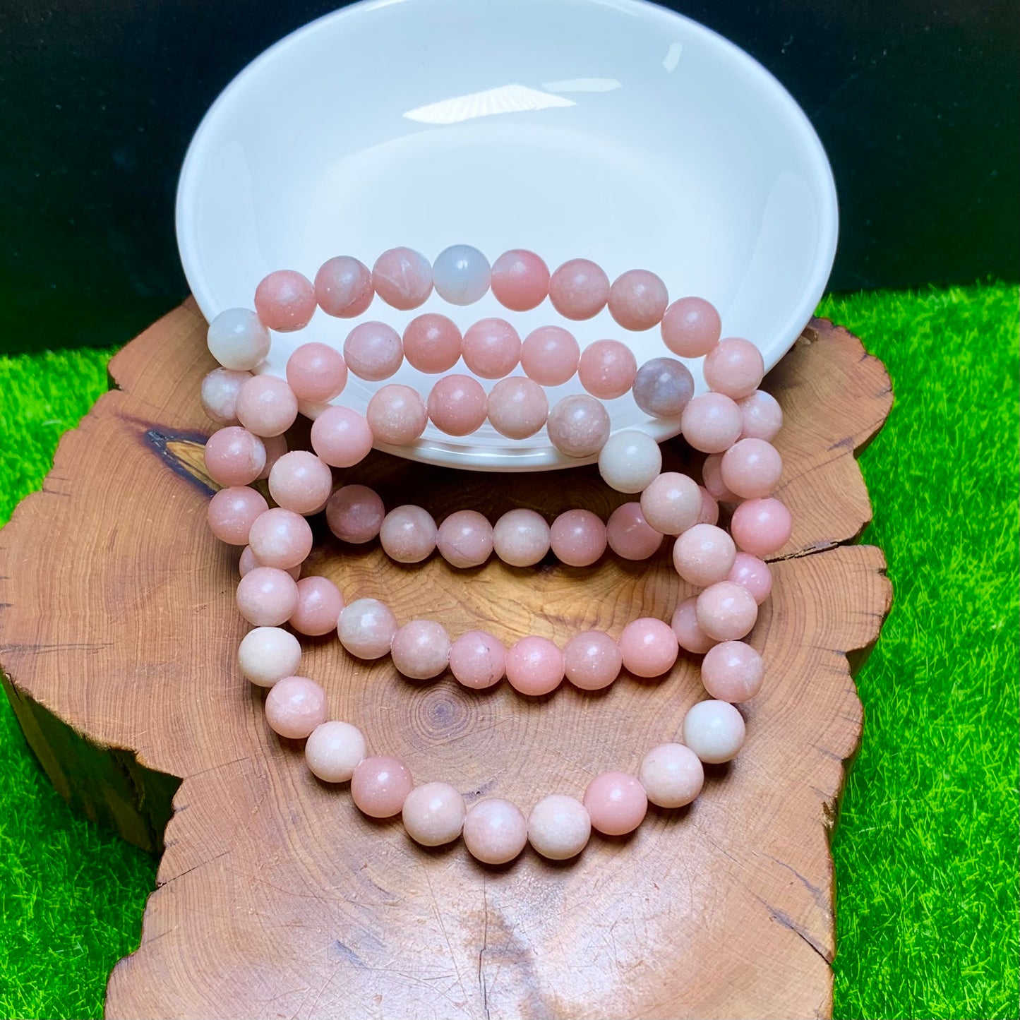Pink opal bracelet 8mm 1pc(SL890)