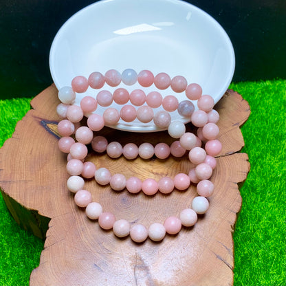 Pink opal bracelet 8mm 1pc(SL890)