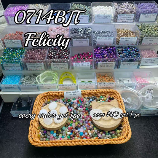 One bowl crystal bead- Felicity-can make 6pcs bracelets 7.14