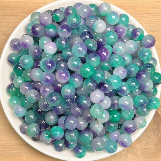 Vanilla Chalcedony(DYED) BUY 1 GET 1 FREE bead 132pcs_ 8mm 1 bowl（BOGO35）