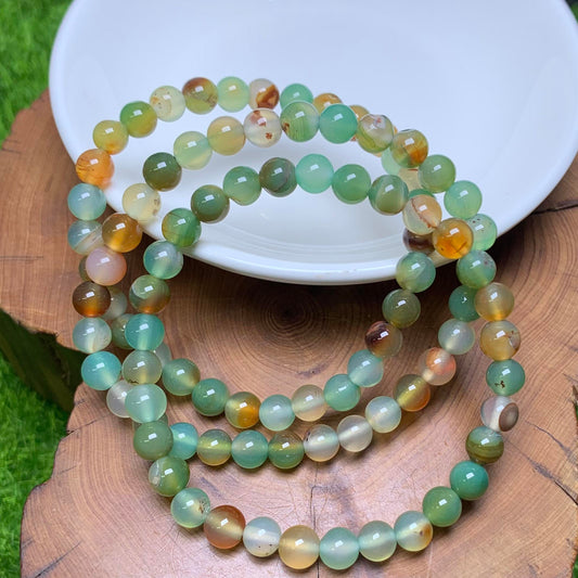 Peacock Agate（DYED）bracelet 6mm 1pc(SL34)