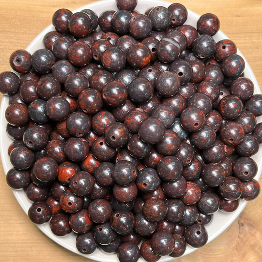 Chicken Blood Jasper BUY 1 GET 1 FREE bead 132pcs_ 8mm 1 bowl（BOGO70）