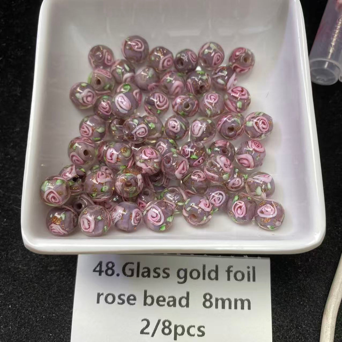 One bowl crystal bead- Felicity-can make 6pcs bracelets 9.19