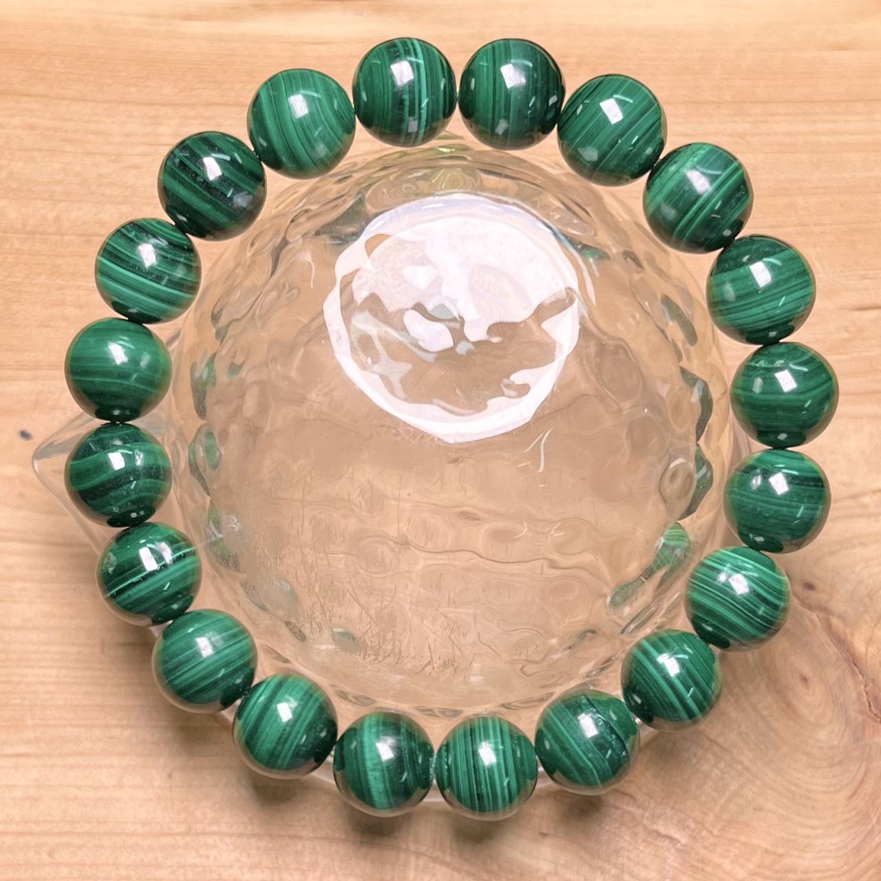 Malachite bracelet 10mm 1pc