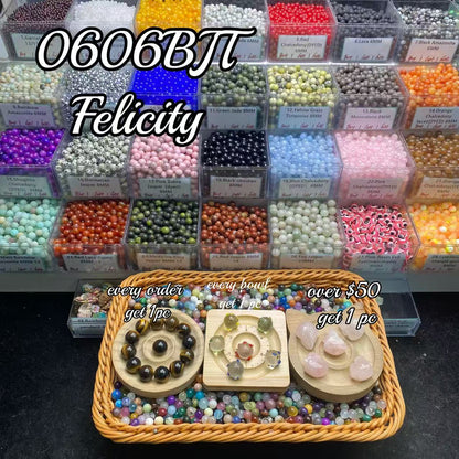 One bowl crystal bead- Felicity-can make 6pcs bracelets  6.6