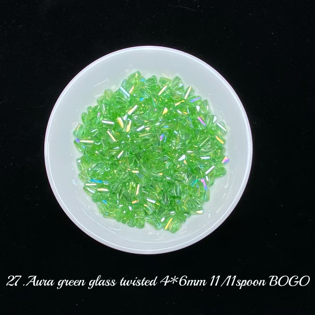 One bowl crystal bead- Felicity-can make 6pcs bracelets 8.15