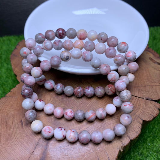 Cinnabar raw bracelet 7mm 1pc (SL31)