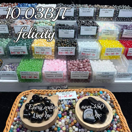 One bowl crystal bead- Felicity03-can make 6pcs bracelets 10.3