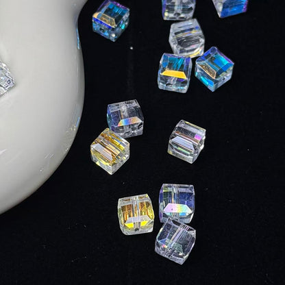 Angel Aura Cube Glass Bead 7mm(GL 2)