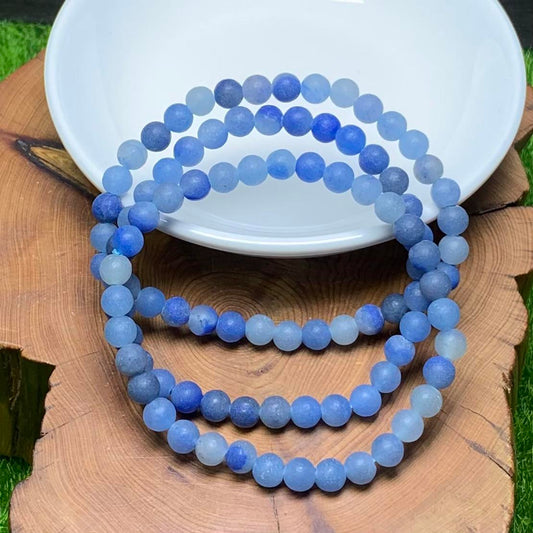 Matt Blue Aventurine bracelet 6mm 1pc(SL22)