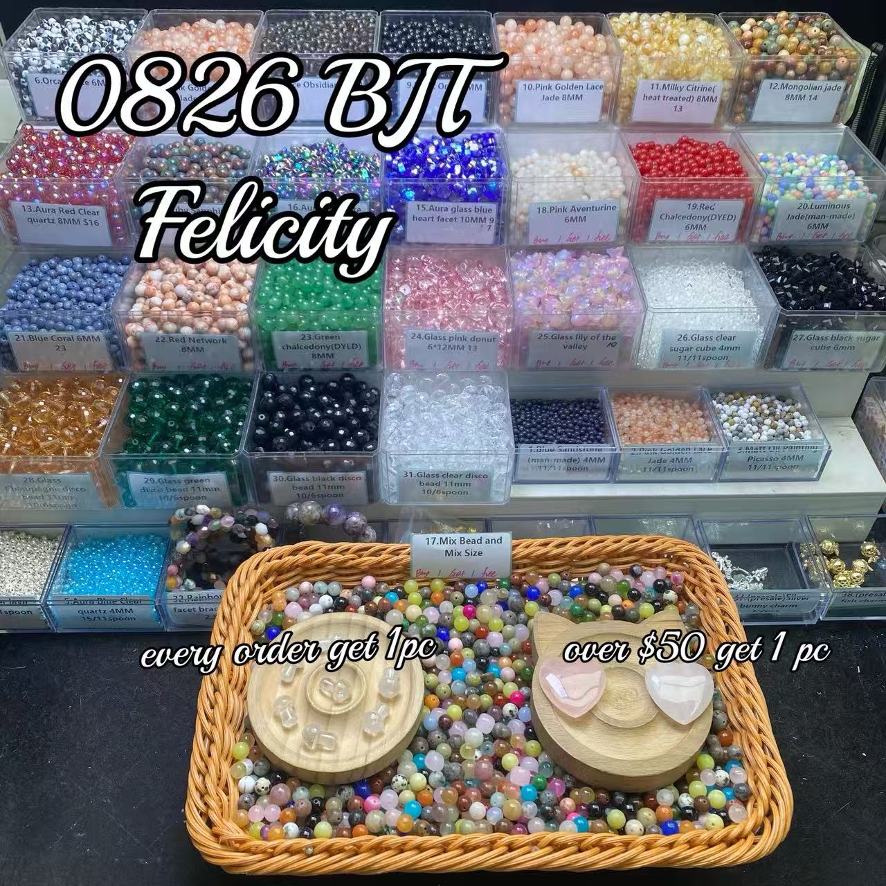 One bowl crystal bead- Felicity-can make 6pcs bracelets 8.26