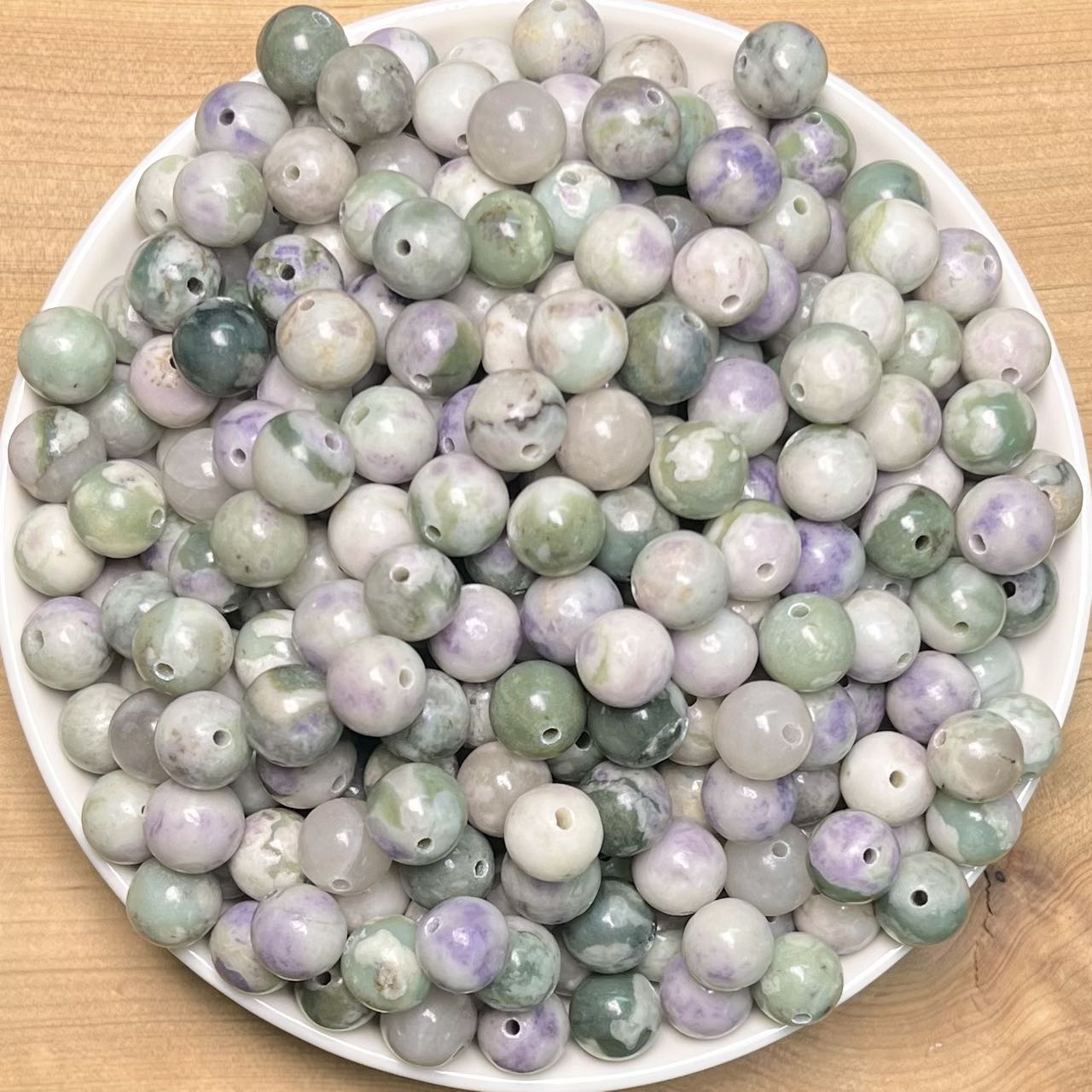 lucky jade BUY 1 GET 1 FREE bead 132pcs_ 8mm 1 bowl(BOGO49)