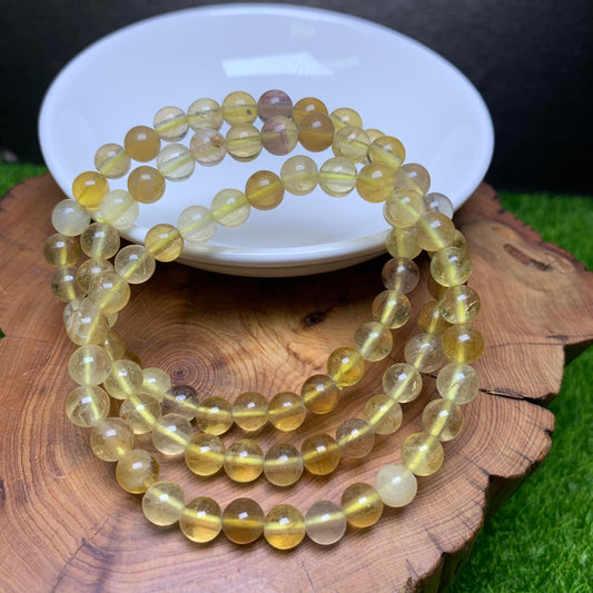 Yellow Fluorite bracelet 6mm 1pc (SL58)