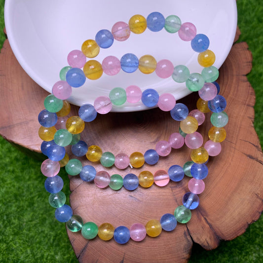 Dopamine Quartz (enhanced color) bracelet 6mm 1pc(SL1)