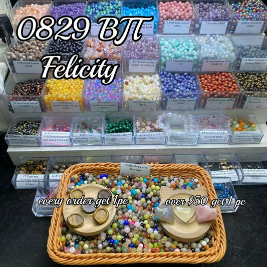 One bowl crystal bead- Felicity-can make 6pcs bracelets 8.29
