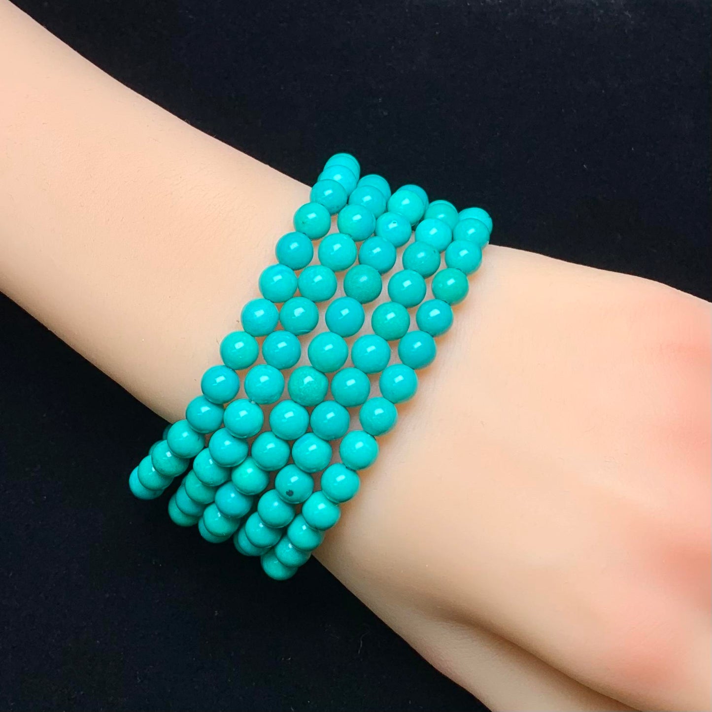 Magnesite(DYED) bracelet 6mm 1pc(SL46)