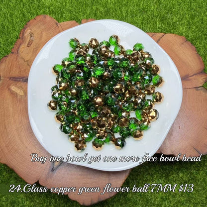One bowl crystal bead- Felicity-can make 6pcs bracelets 9.19