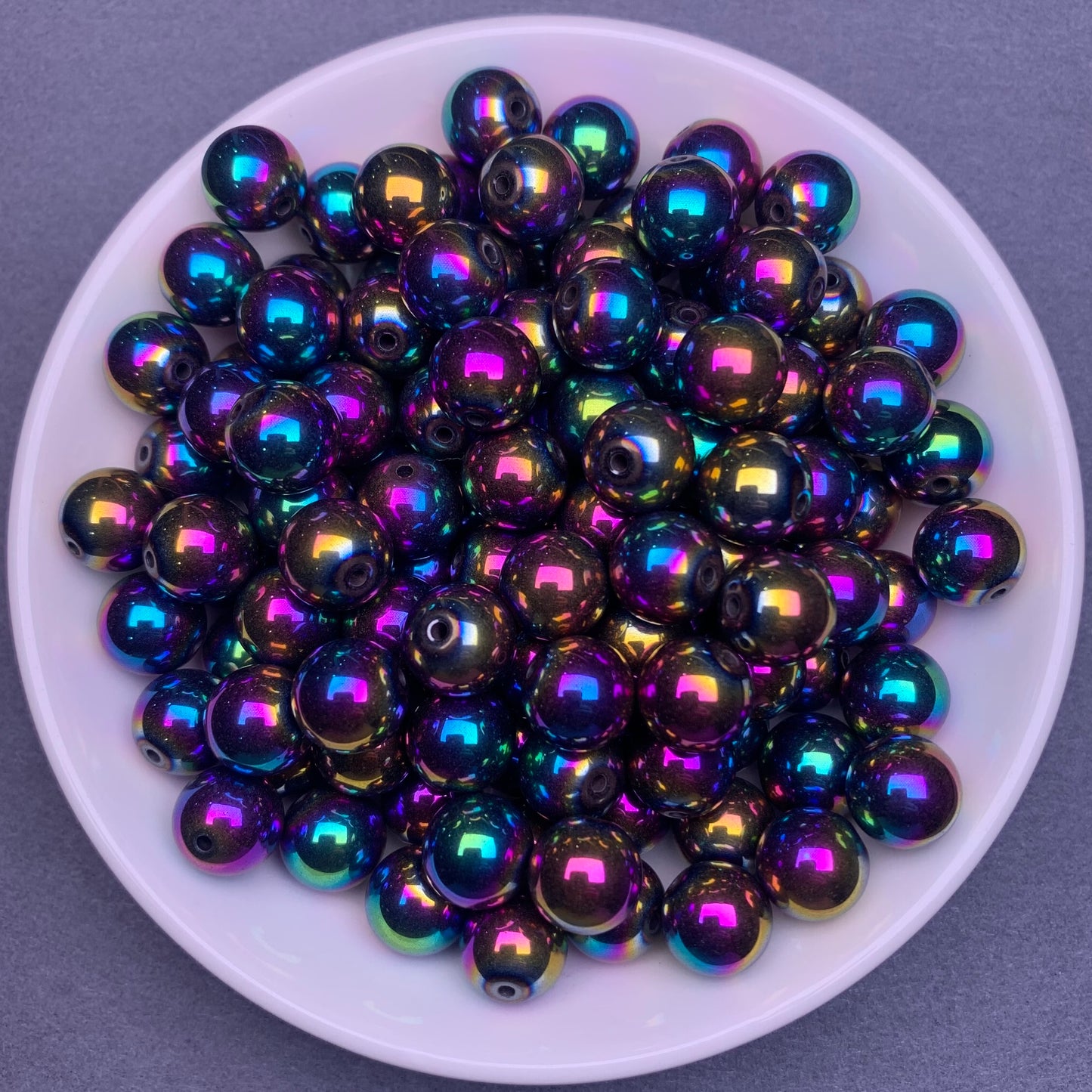 Aura Hematite bead 108pcs_ 1 bow 10mm(HEM8)