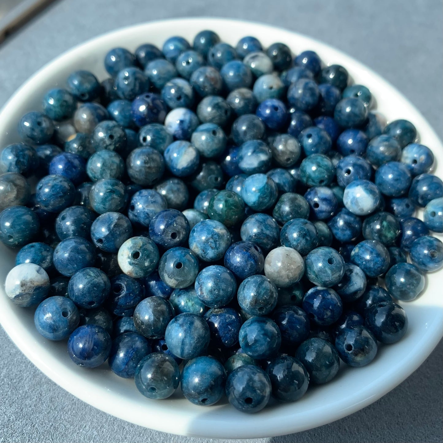 Blue Chaorite  bead 144pcs_ 7mm/1bowl  23$(VIP93)