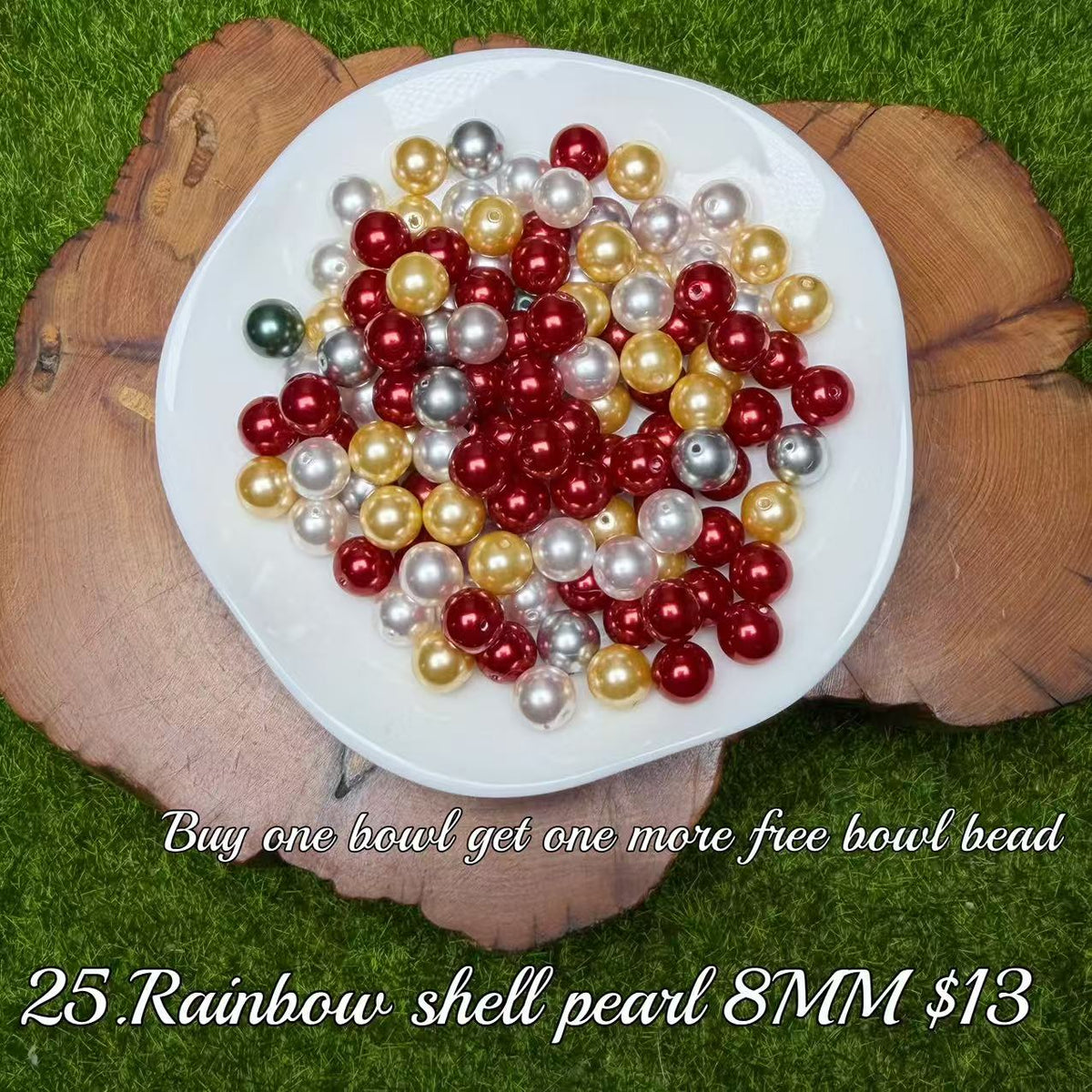 Eine Schale Kristallperlen – Felicity – kann 6 Armbänder herstellen. 6.15