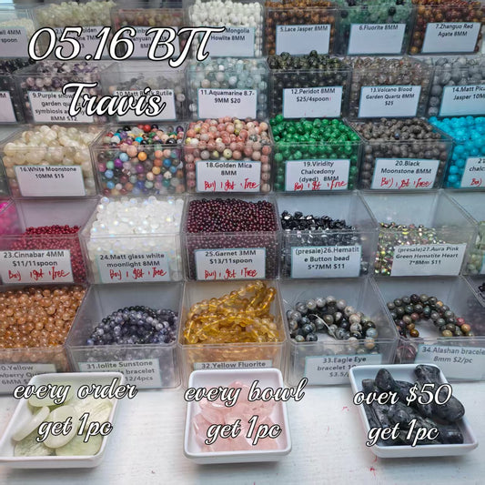 One bowl crystal bead- travis00-can make 6pcs bracelets 5.16