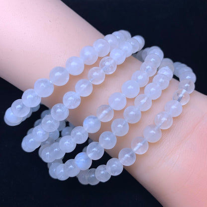 White Moonstone bracelet 6mm 1pc(SL19)