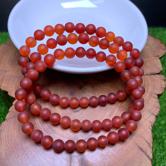 Matt Carnelian bracelet 6mm 1pc (SL51)