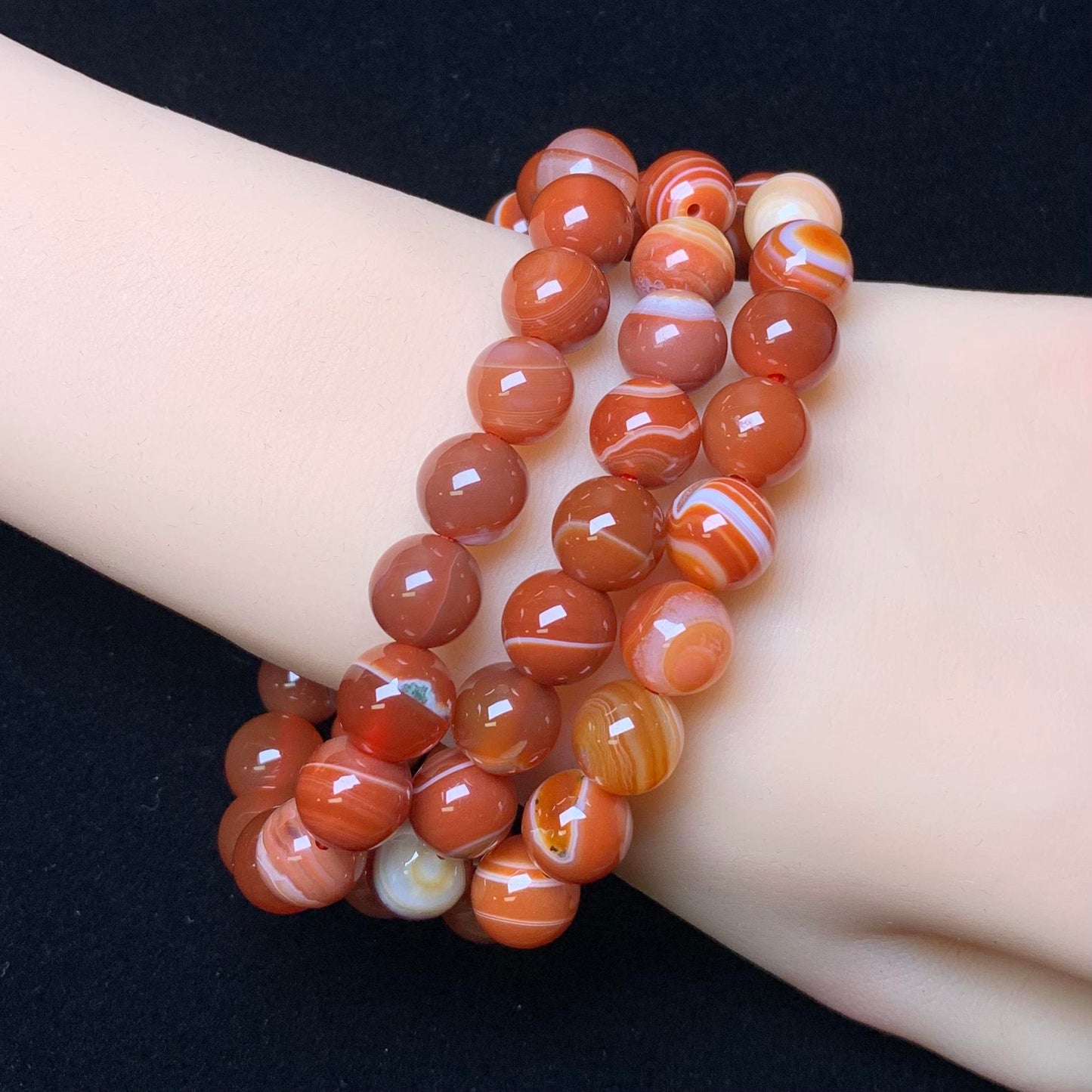 Red Lace Agate bracelet 8mm 1pc (SL122)