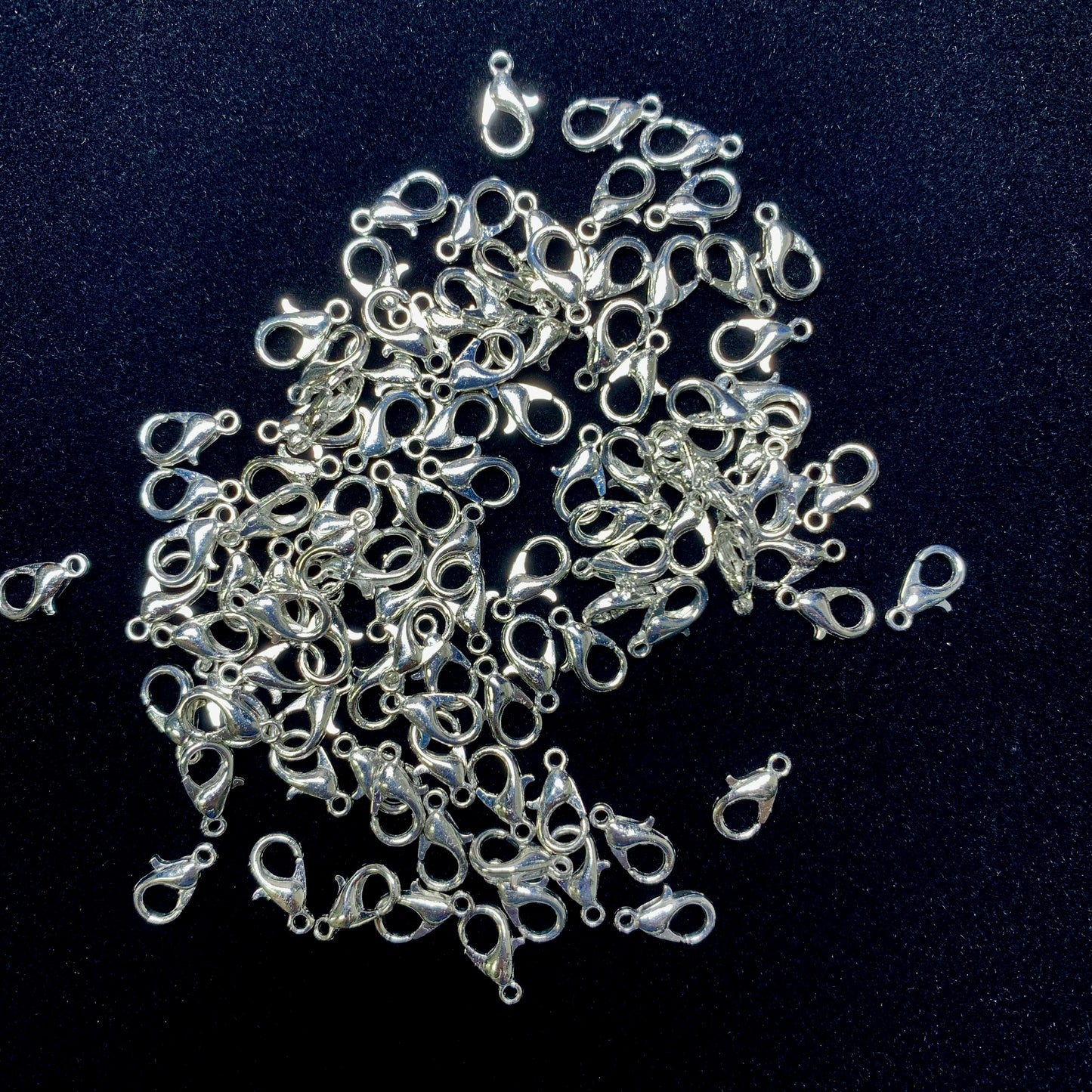 Lobster clasps(silver color) 100pcs