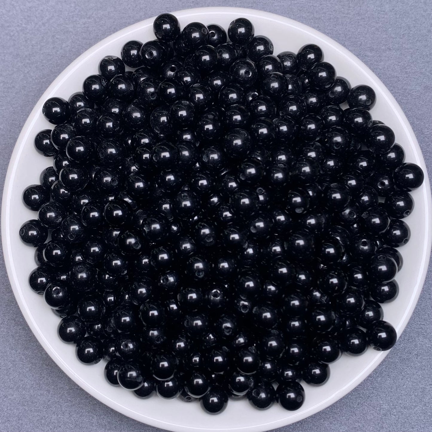 Black obsidian BUY 1 GET 1 FREE crystal bead 168pcs_ 1 bowl 6mm（BOGO86）