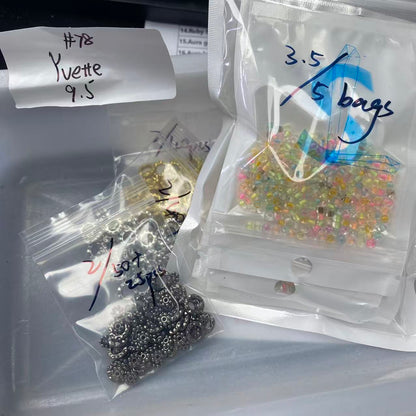 One bowl crystal bead- Felicity-can make 6pcs bracelets 8.26