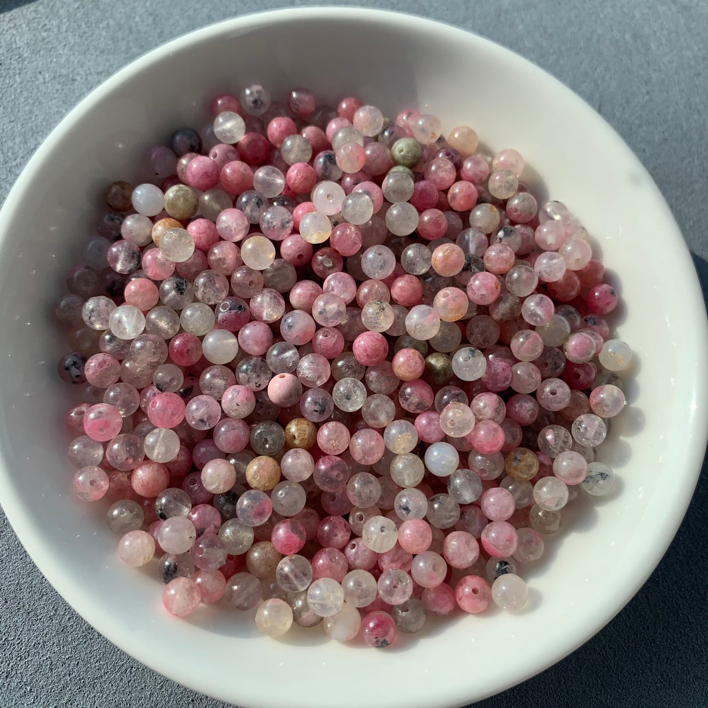 Sakura Rain Rhodonited (Madagascar) bead 320pcs  4mm/ 1 bowl-11spoon (NAT33)