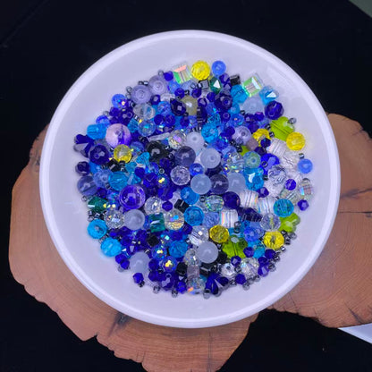 1 tazón (60g) de cuentas brillantes mixtas--felicidad