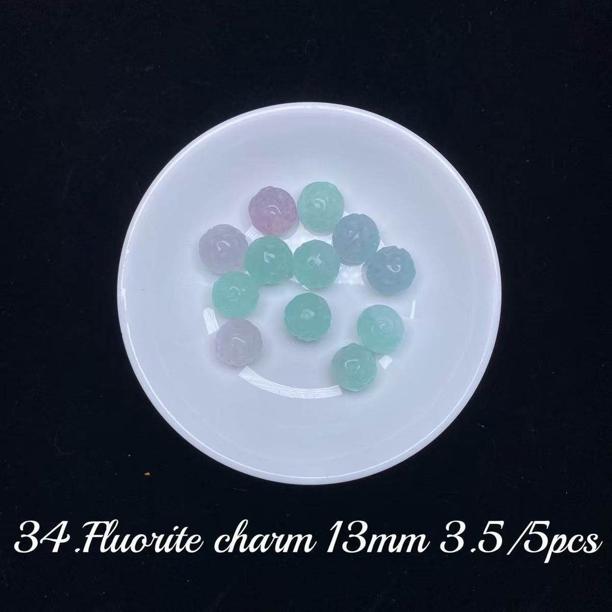 One bowl crystal bead- Felicity-can make 6pcs bracelets 9.25