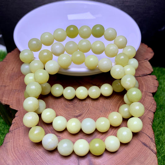 Lemon Jade bracelet 8mm 1pc (SL132)