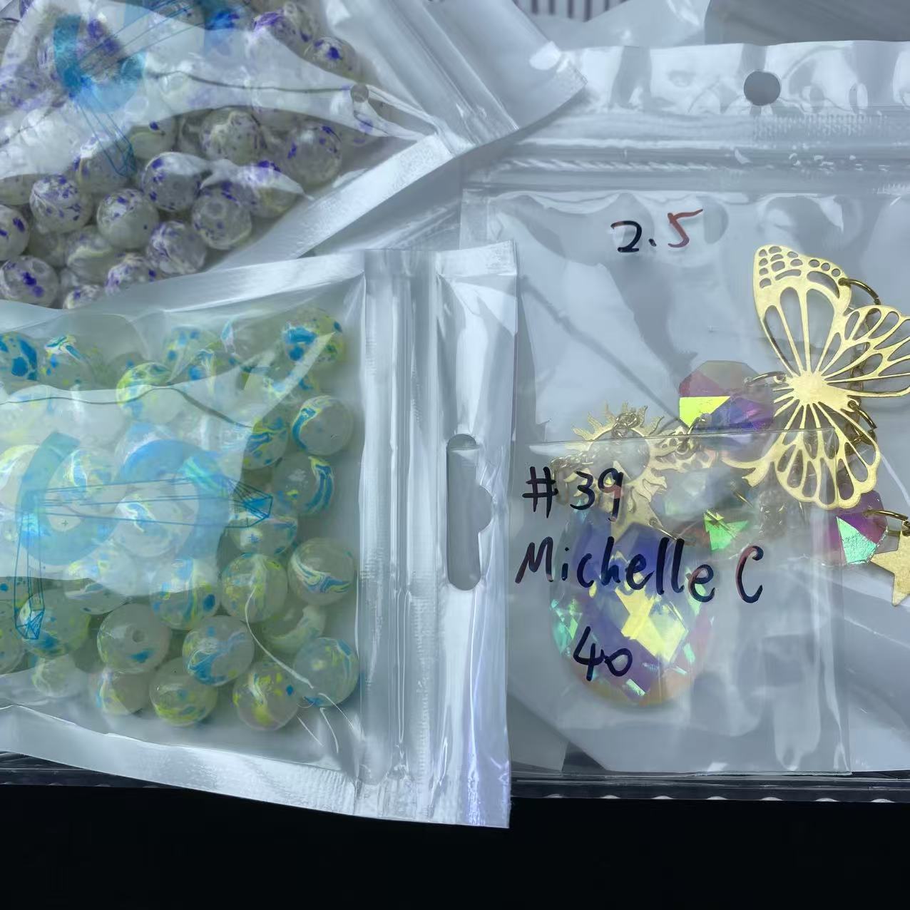One bowl crystal bead- Felicity-can make 6pcs bracelets 7.14
