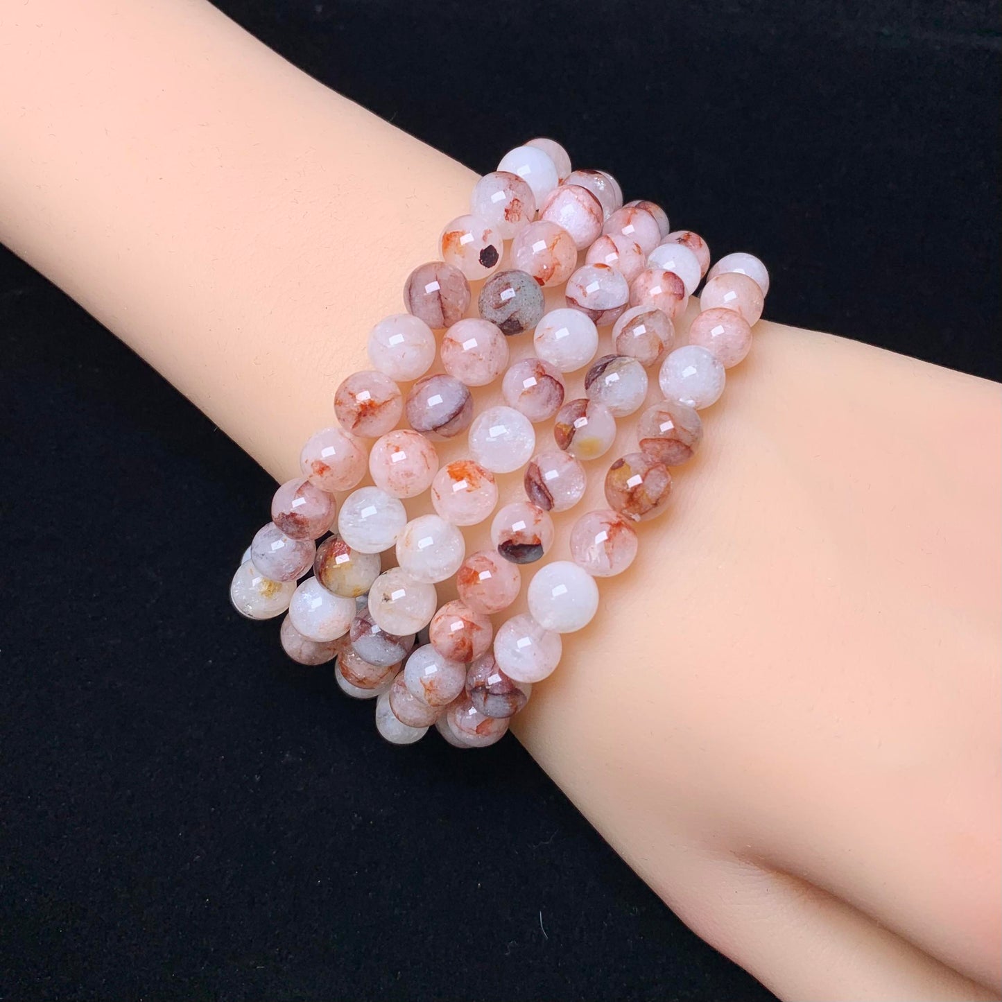 Fire quartz bracelet 7mm 1pc(SL103)