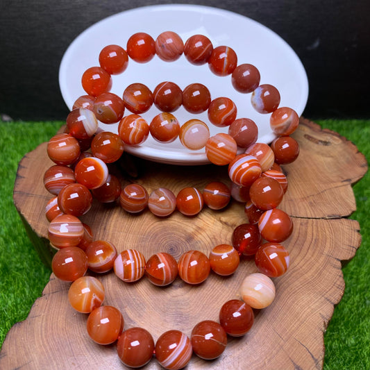 Red Lace Agate bracelet 8mm 1pc (SL122)