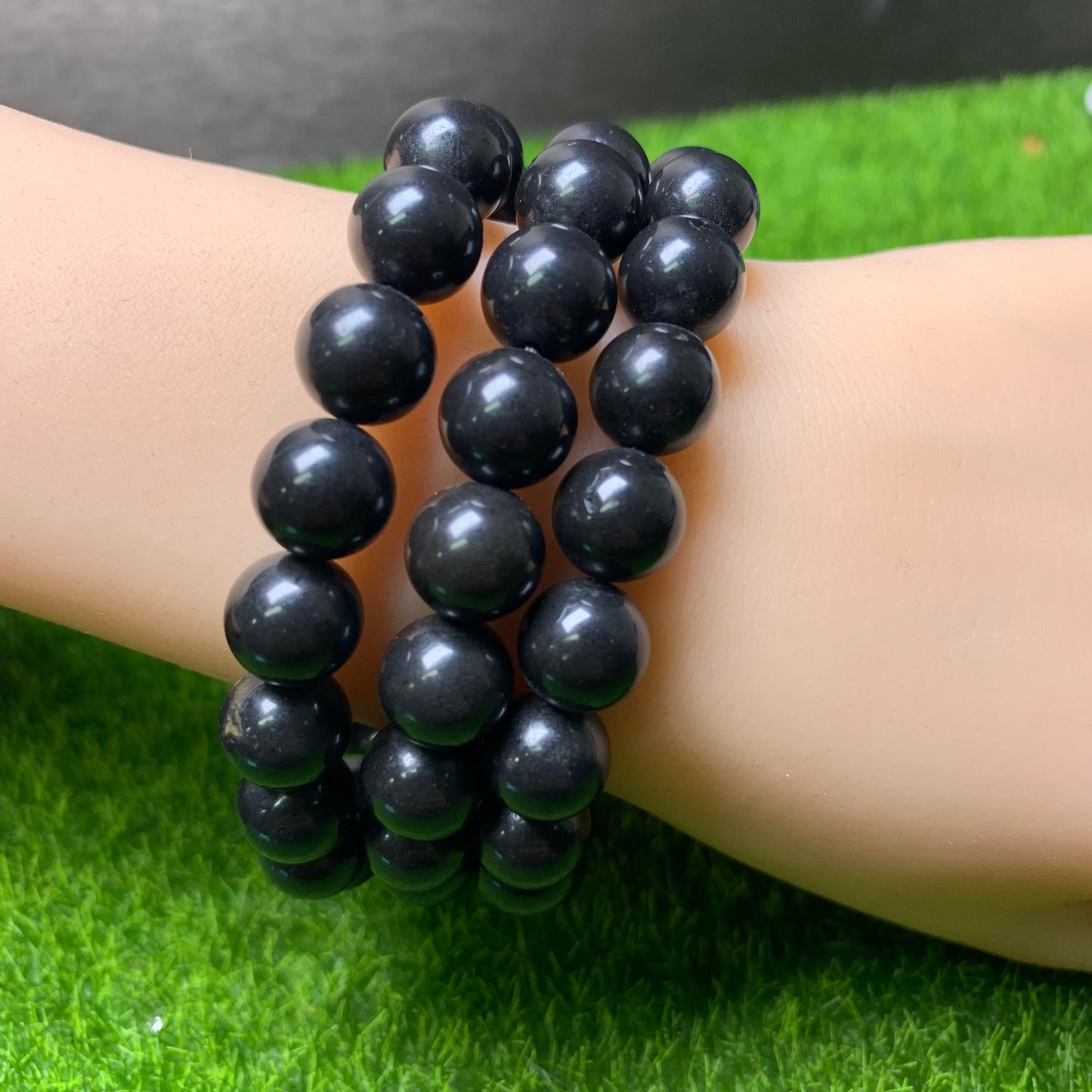 Shungite bracelet 10mm 1pc (SL107)