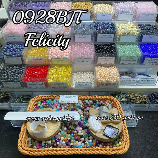 One bowl crystal bead- Felicity-can make 6pcs bracelets 9.28