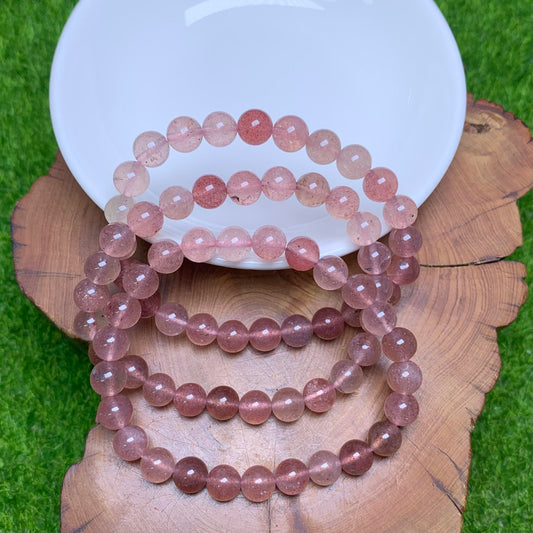Strawberry Quartz bracelet 7mm 1pc (SL60)