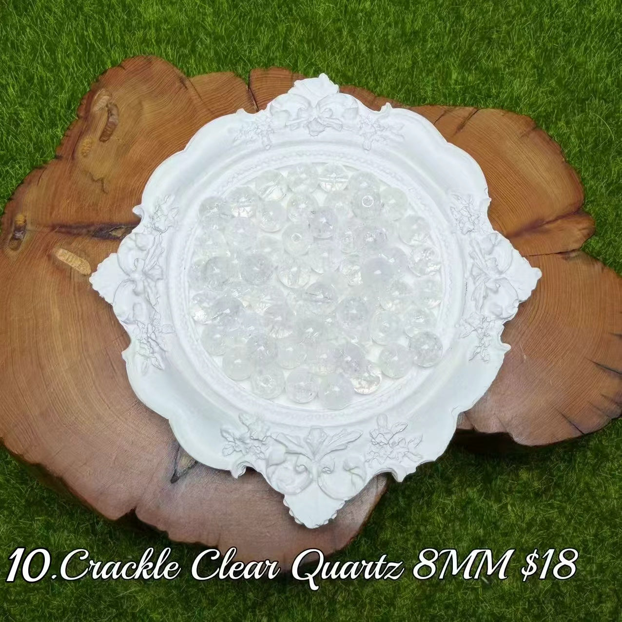 One bowl crystal bead- Felicity-can make 6pcs bracelets 8.25