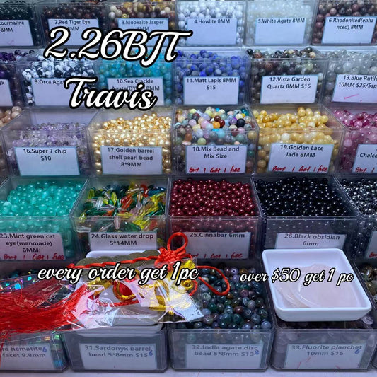 One bowl crystal bead- travis00-can make 6pcs bracelets 2.26