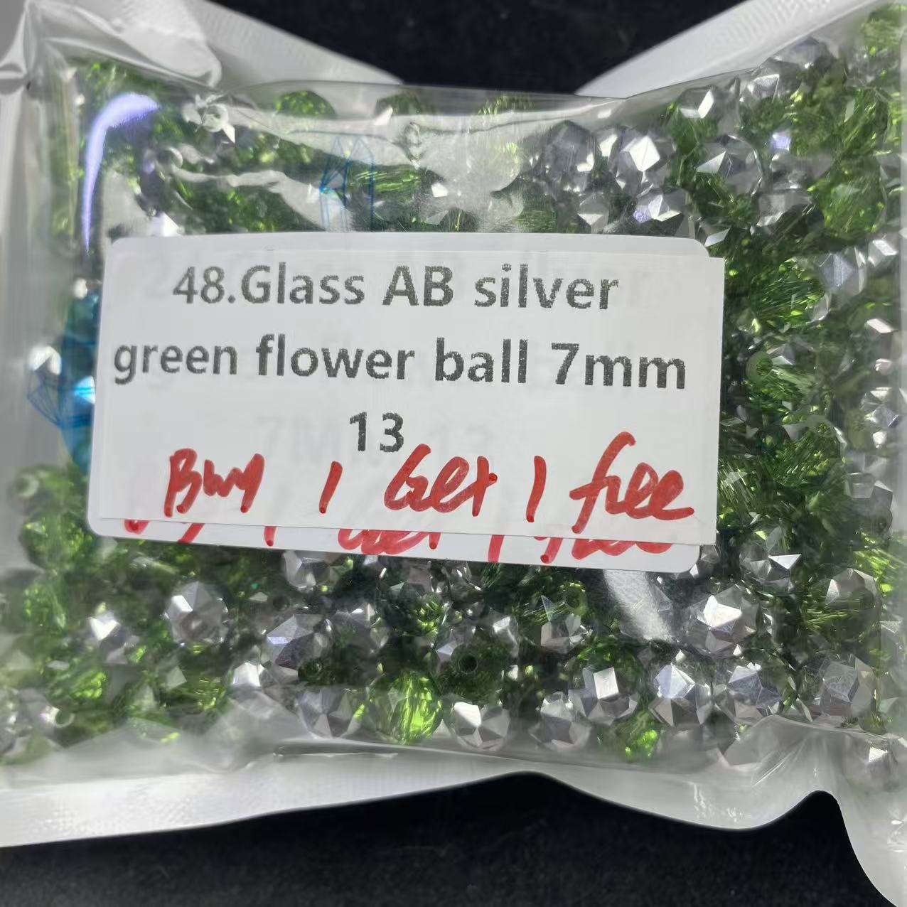 One bowl crystal bead- Felicity-can make 6pcs bracelets 8.15
